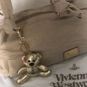 100% Authentic Vivienne Westwood Teddy Bear Gold Charm